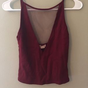 Urban Outfitters Mesh Cutout Top
